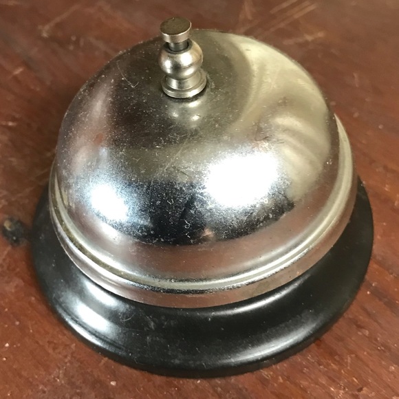Accents Vintage Chrome Tabletop Bell Poshmark